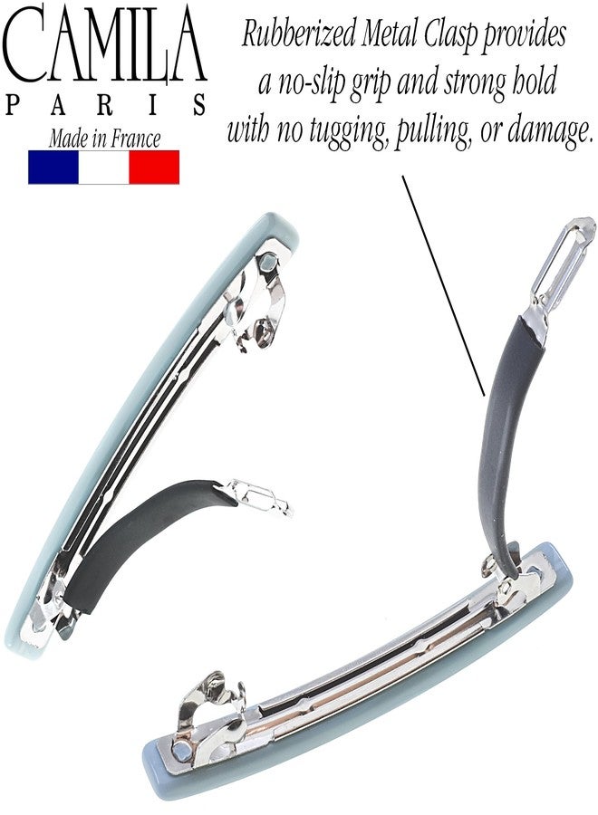 Camila Paris CP3877 French Hair Barrettes Clips for Women Handmade Small Girls Side Slide-in Barrette Clip, Hair Accessories for Women. Strong Hold No Slip Grip Fashion Durable Styling, Made in France - Image 4